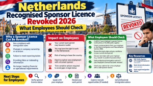 Netherlands recognised sponsor licence revoked 2026 – employee immigration and sponsor compliance guide